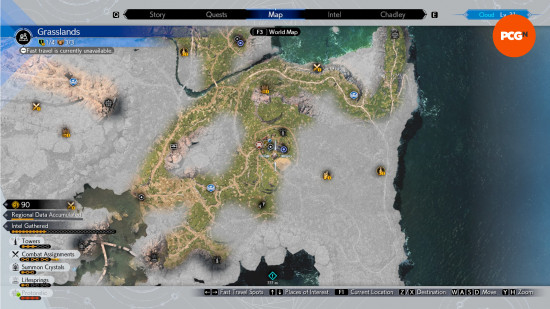 Final Fantasy 7 Rebirth Pc review world map